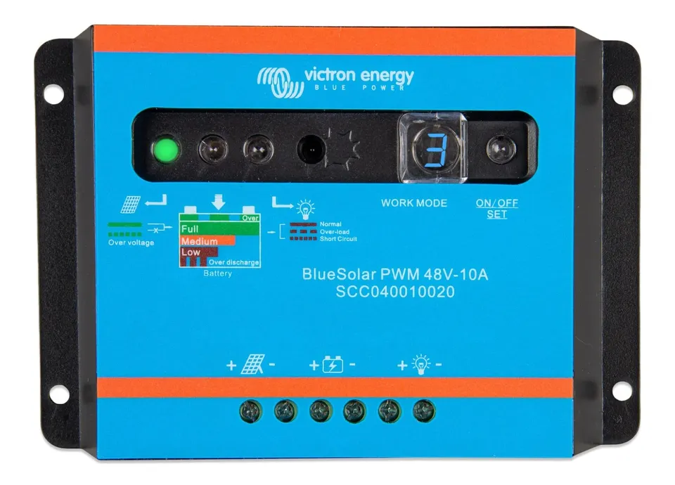 victron-energy-bluesolar-pwm-light-48v-10a-r-gulateur-de-charge-solaire-pwm-pour image 1