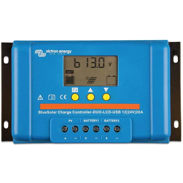victron-energy-bluesolar-pwm-duo-lcd-usb-r-gulateur-de-charge-solaire-20-a-12-24 image 1