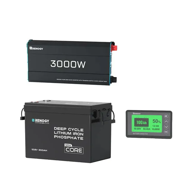 renogy-kit-syst-me-autonome-3-84-kwh-batterie-lifepo4-300ah-onduleur-solaire-300 image 1