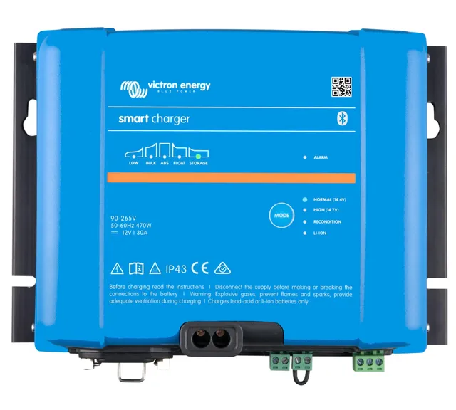 victron-energy-smart-ip43-24-16-3-chargeur-de-batterie-3-sorties-24v-16a-230v-bl image 1
