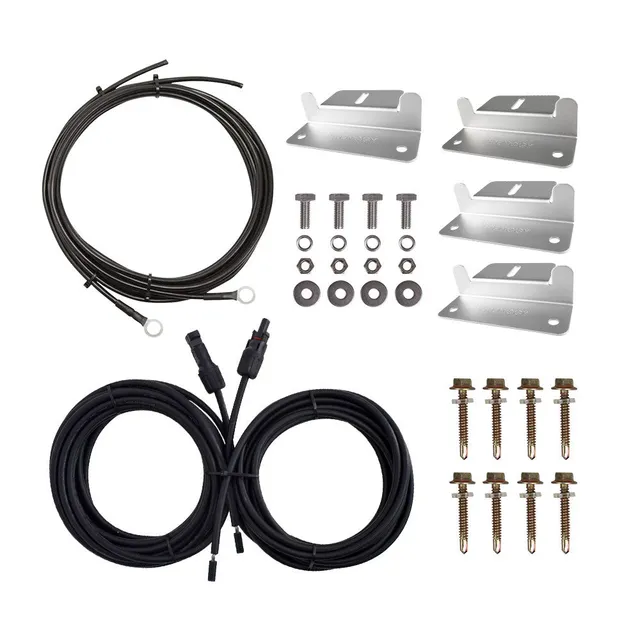 renogy-kit-de-c-blage-et-montage-pour-panneau-solaire-100w-supports-z-c-bles-mc4 image 1