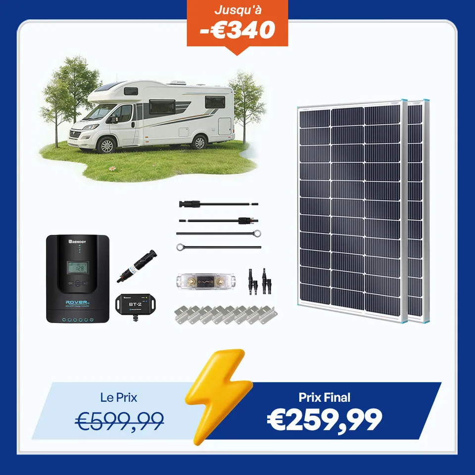 renogy-kit-solaire-12v-200w-avec-contr-leur-de-charge-40a image 1