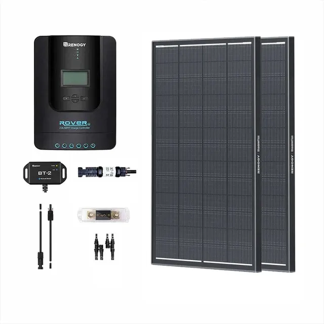 renogy-400w-shadowflux-kit-solaire-premium-12v-24v-avec-r-gulateur-rover-40a-mpp image 1