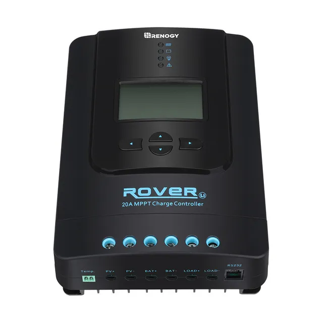 renogy-rover-li-20a-r-gulateur-de-charge-solaire-mppt-pour-batteries-lithium-et- image 1
