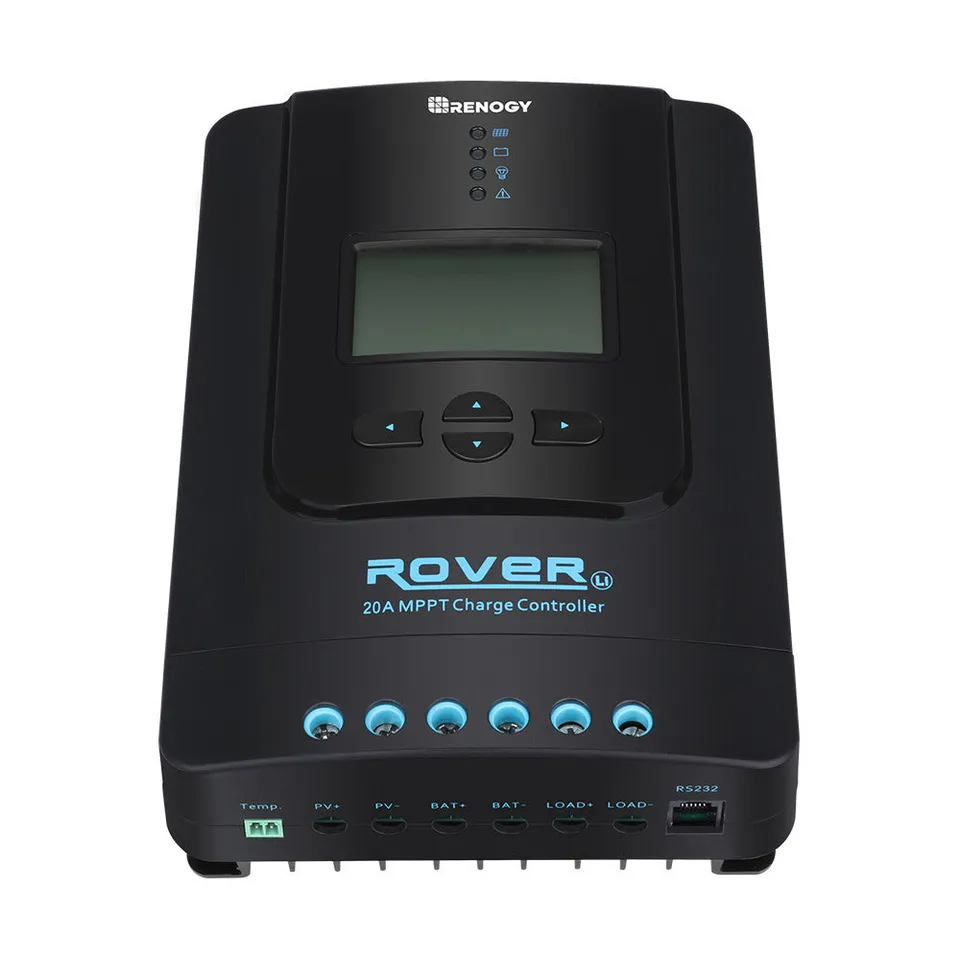 renogy-rover-li-20a-r-gulateur-de-charge-solaire-mppt-pour-batteries-lithium-et- image 1