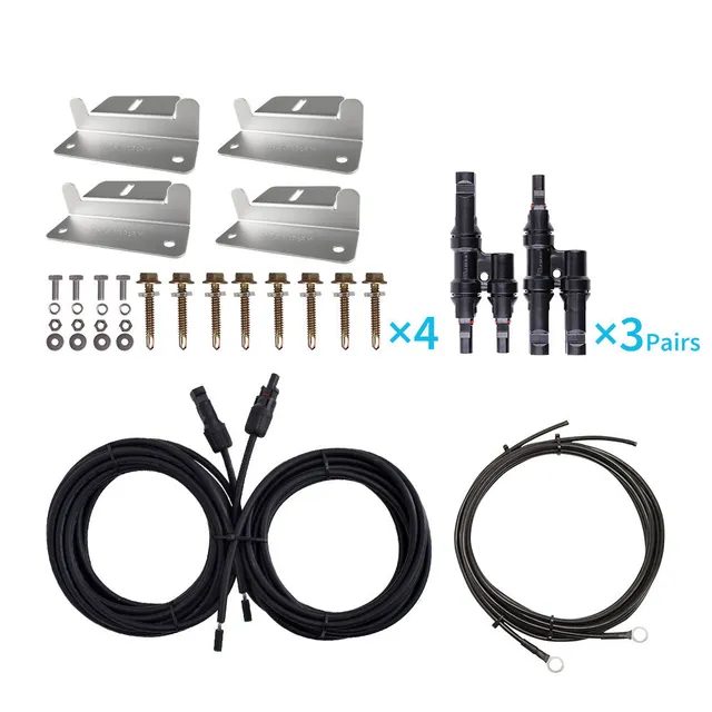 renogy-kit-de-c-blage-et-montage-pour-panneaux-solaires-400w-c-bles-et-fixations image 1
