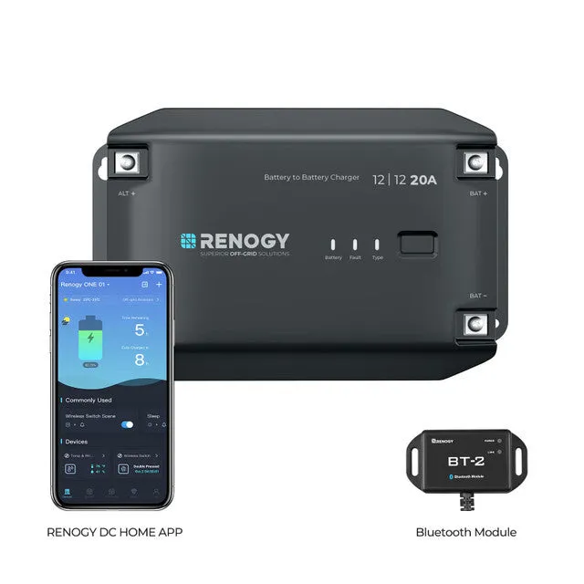 renogy-chargeur-de-batterie-dc-dc-12v-20a-recharge-en-conduite-compatible-lithiu image 1