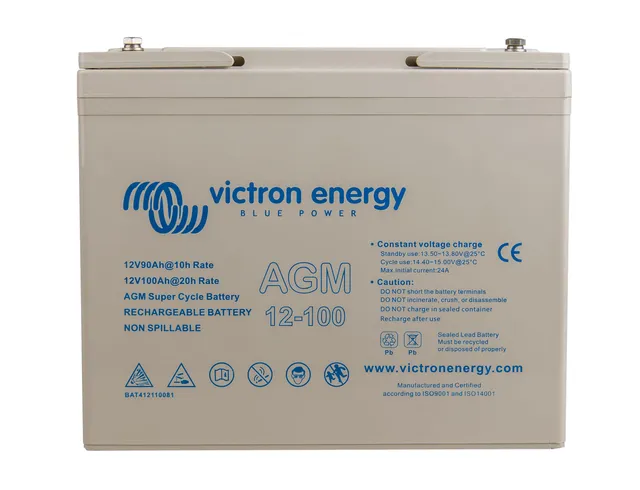 victron-energy-agm-super-cycle-100-ah-12-v-m6-batterie-d-charge-profonde-cycles- image 1