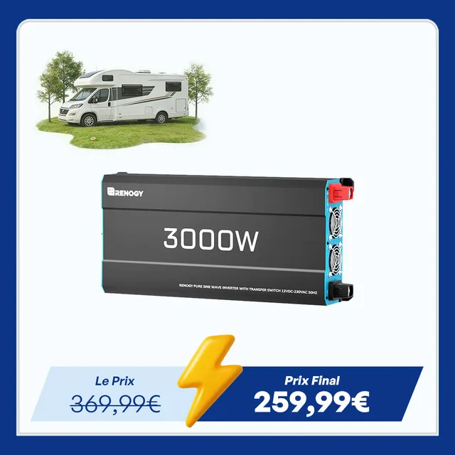 renogy-onduleur-solaire-12v-3000w-onde-sinuso-dale-pure-dc-ac-pour-camping-car-v image 1