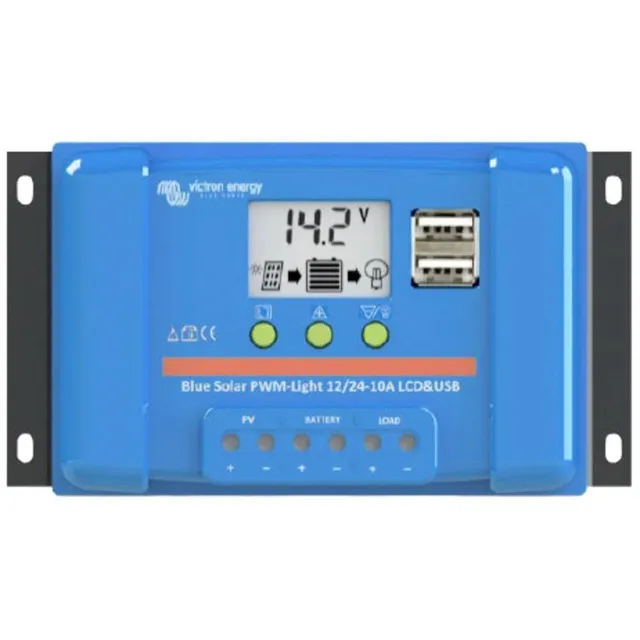 victron-energy-bluesolar-pwm-lcd-usb-contr-leur-de-charge-solaire-30-a-12-24-v-a image 1