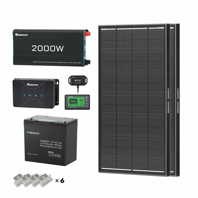 renogy-kit-solaire-hors-r-seau-1-28-kwh-panneau-400w-batterie-lithium-100ah-12v image 1