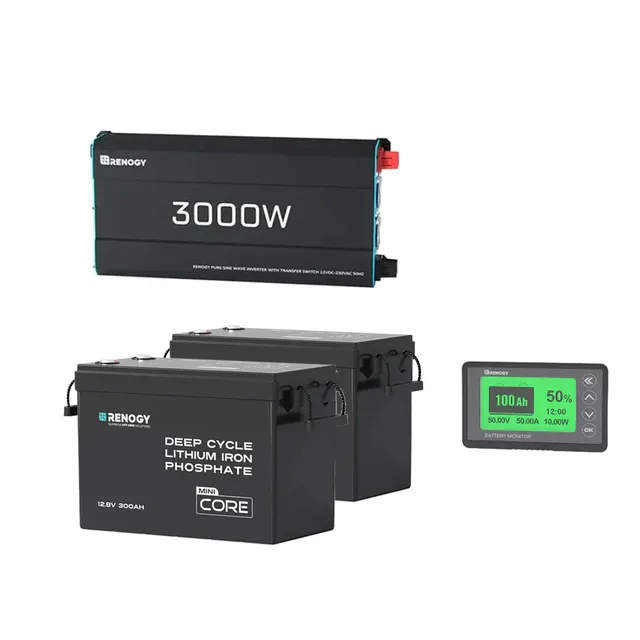 renogy-kit-syst-me-solaire-complet-7-68-kwh-2x-batteries-lithium-300ah-onduleur- image 1