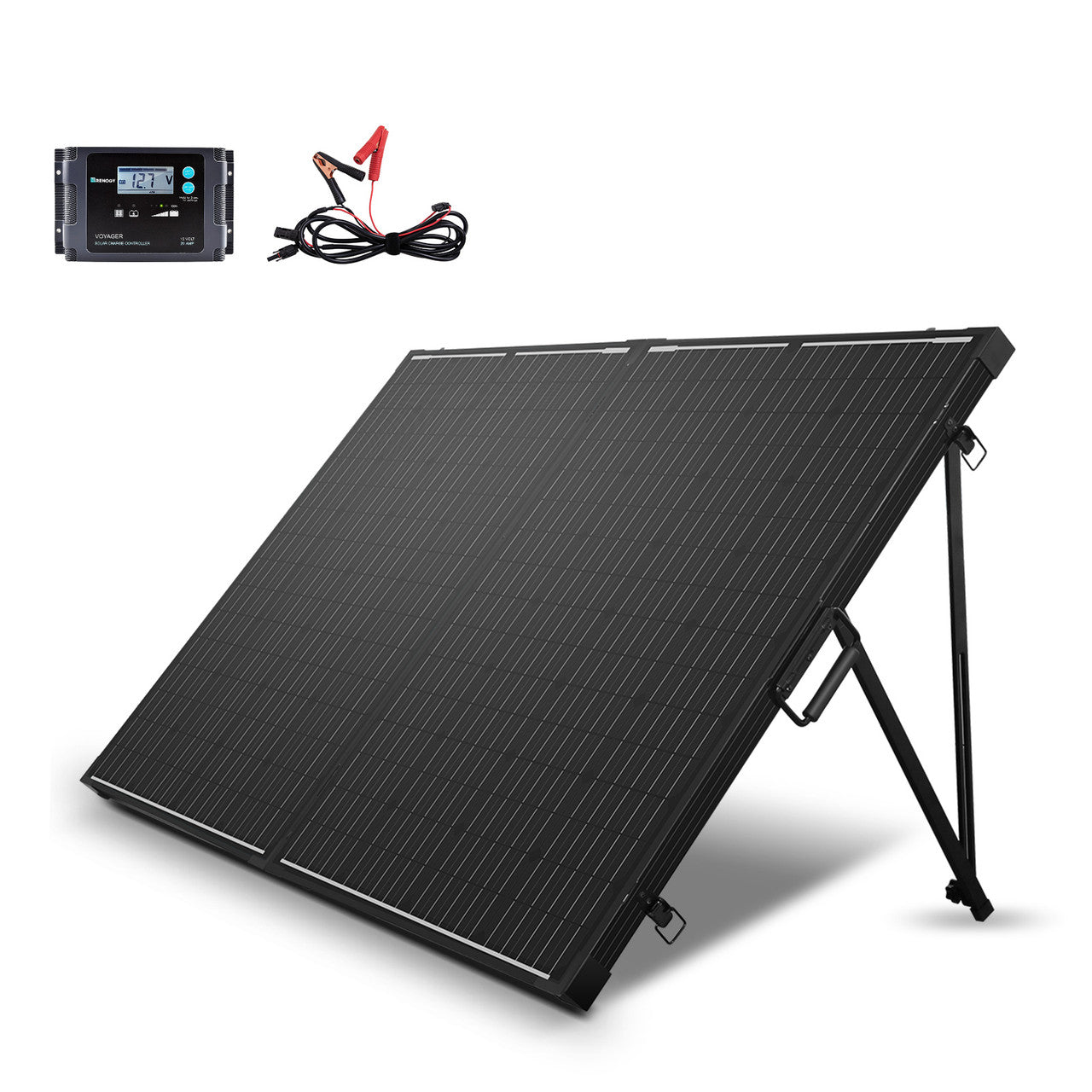 renogy-valise-solaire-pliable-monocristalline-100w-12v-avec-r-gulateur-tanche-in image 1