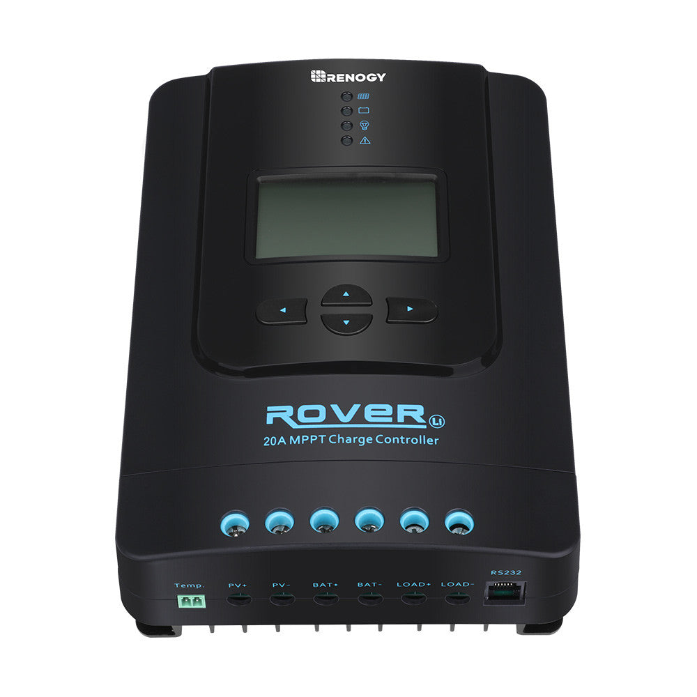 renogy-rover-li-20a-r-gulateur-de-charge-solaire-mppt-pour-batteries-lithium-et- image 1