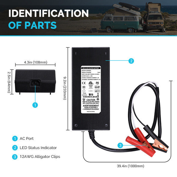 renogy-chargeur-de-batterie-lithium-ac-dc-12v-20a-smart-avec-activation image 3
