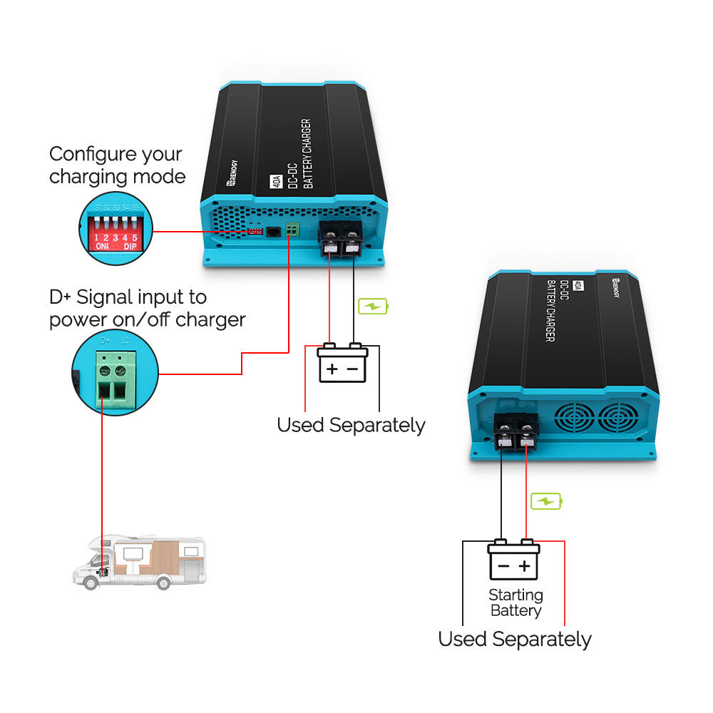 renogy-chargeur-de-batterie-dc-dc-12v-40a-embarqu-avec-capteur-de-temp-rature image 3