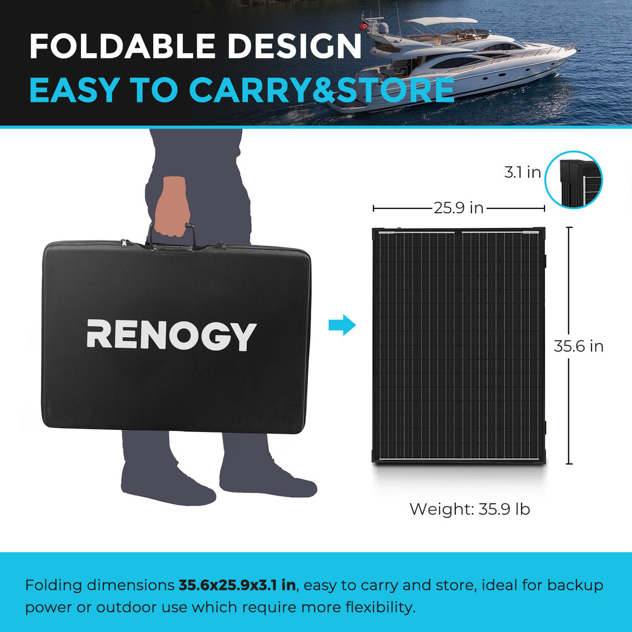renogy-valise-solaire-pliable-monocristalline-100w-12v-avec-r-gulateur-tanche-in image 7