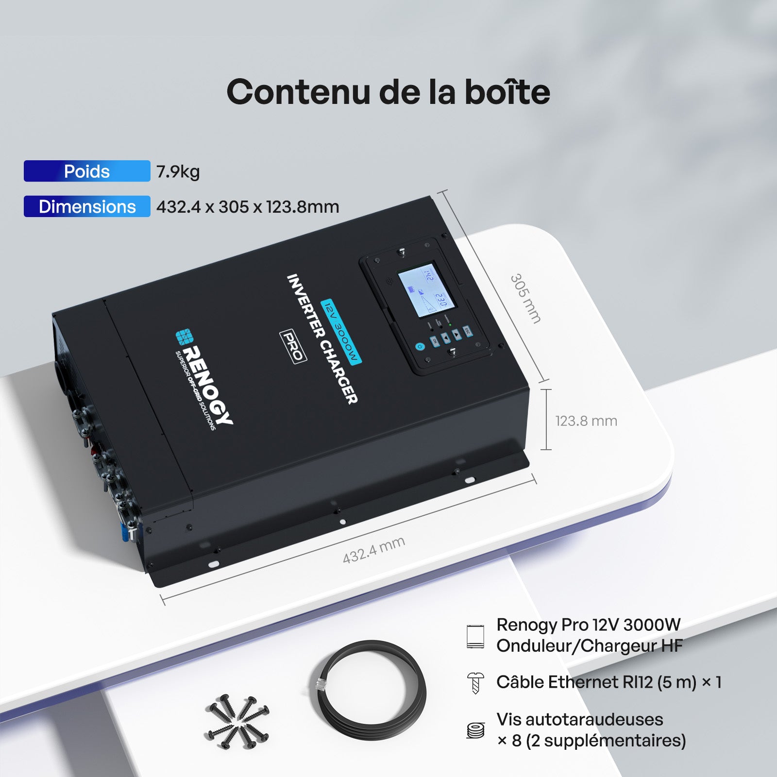 renogy-pro-onduleur-hybride-12v-3000w-sinuso-dale-pure-tout-en-un-avec-chargeur image 2