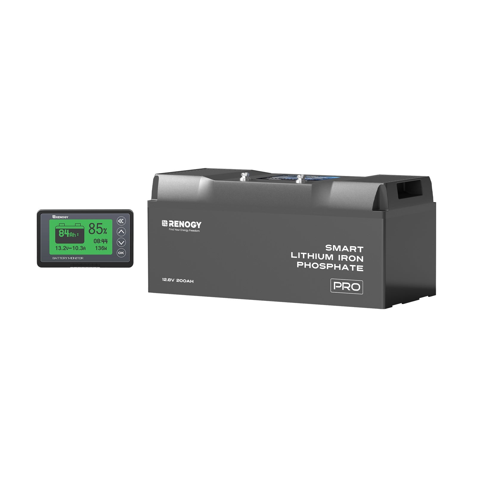 renogy-pro-batterie-lithium-12-8v-200ah-smart-bluetooth-et-auto-chauffante-lifep image 2