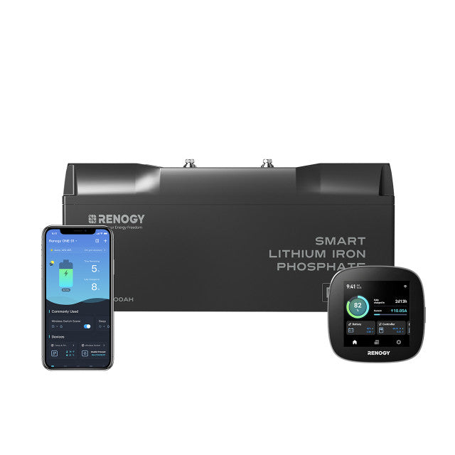 renogy-pro-batterie-lithium-12-8v-200ah-smart-bluetooth-et-auto-chauffante-lifep image 1