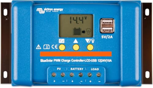 victron-energy-bluesolar-pwm-lcd-usb-contr-leur-de-charge-solaire-10-a-12-24-v-a image 2