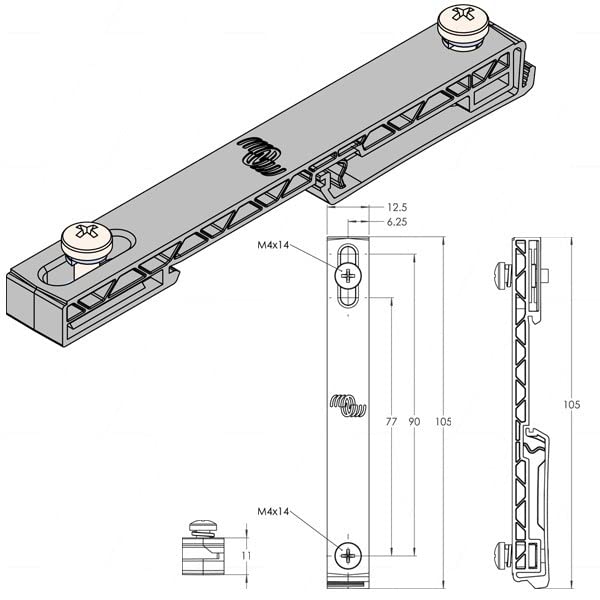 victron-energy-adaptateur-ve-din35-pour-cerbo-gx-support-de-montage-grand-format image 3