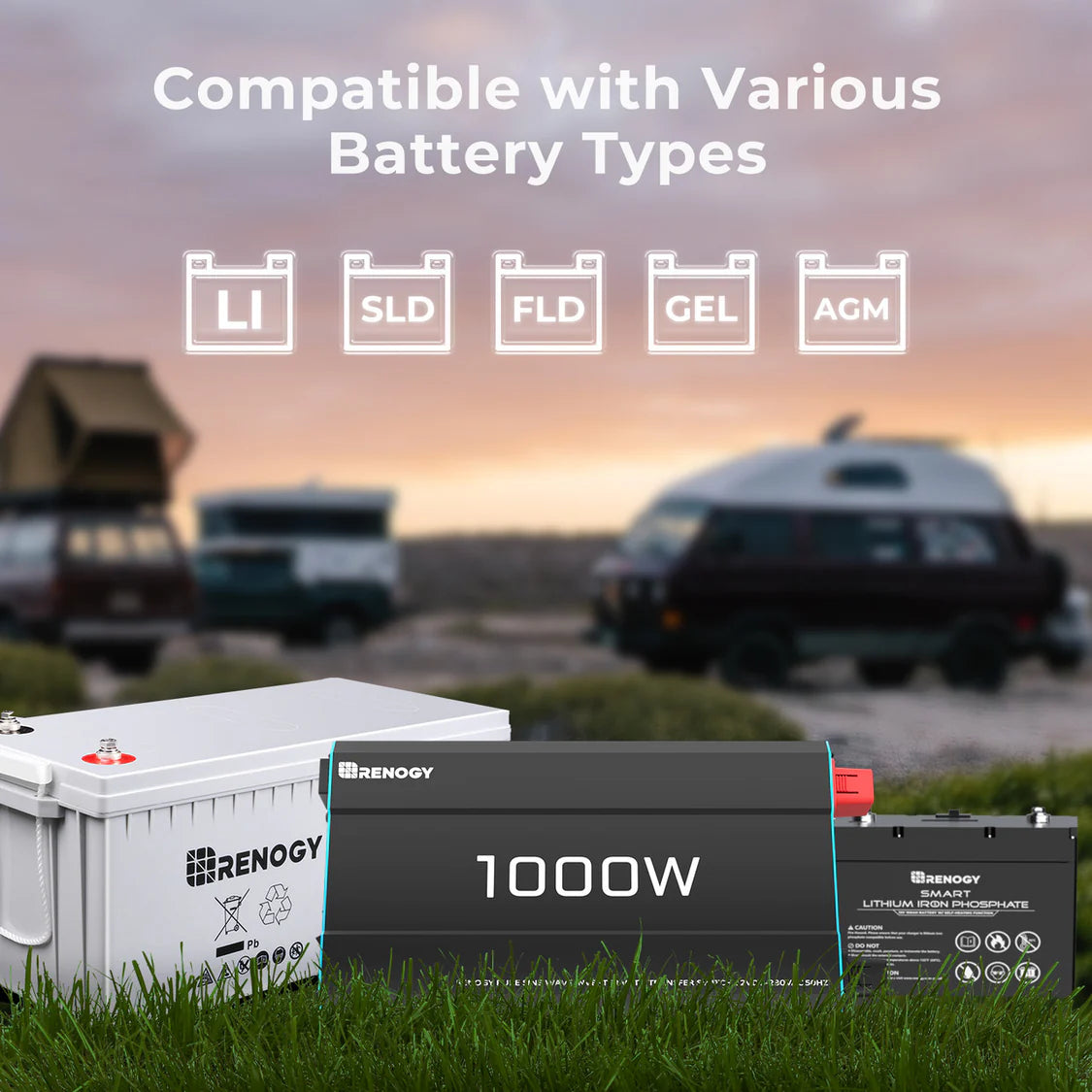 renogy-1000w-12v-230v-onduleur-solaire-onde-sinuso-dale-pure-pour-camping-car-va image 6