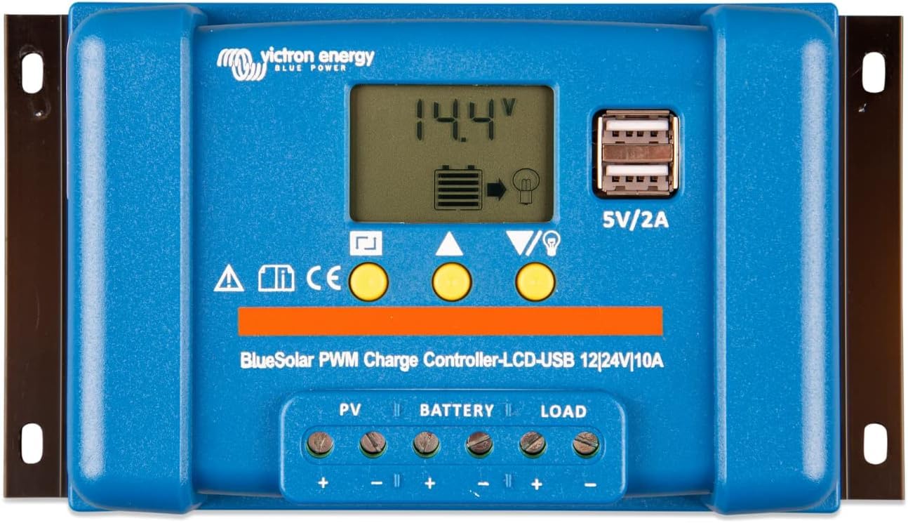 victron-energy-bluesolar-pwm-lcd-usb-contr-leur-de-charge-solaire-10-a-12-24-v-a image 1