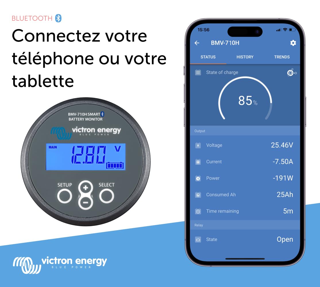 victron-energy-bmv-710h-moniteur-de-batterie-haute-tension-60-385-vdc-avec-bluet image 3