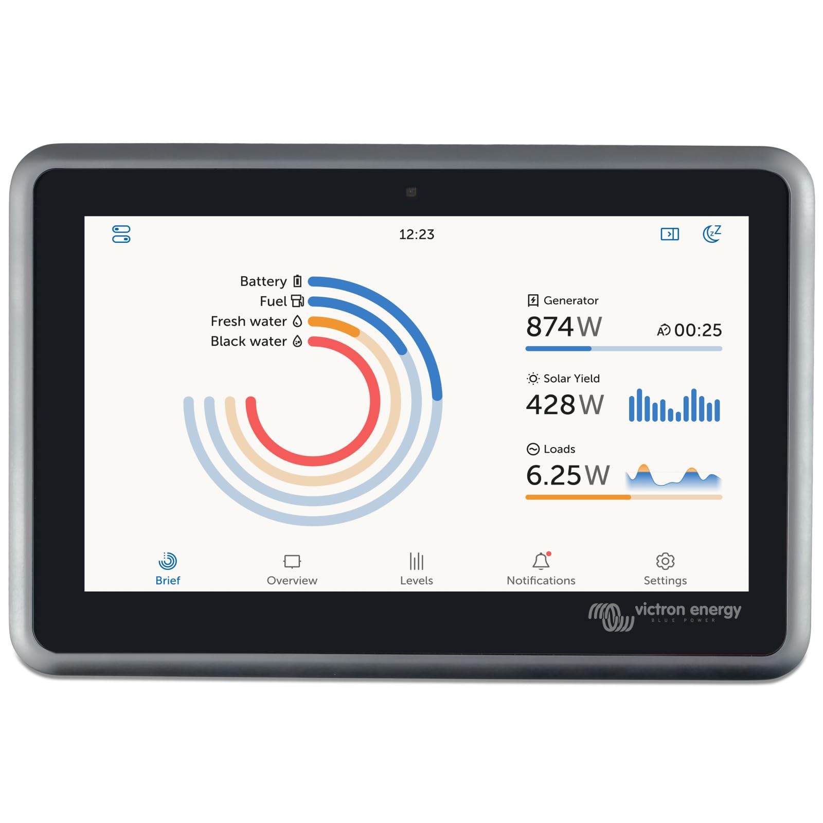 victron-energy-ekrano-gx-hub-de-surveillance-et-contr-le-avec-cran-tactile-int-g image 1