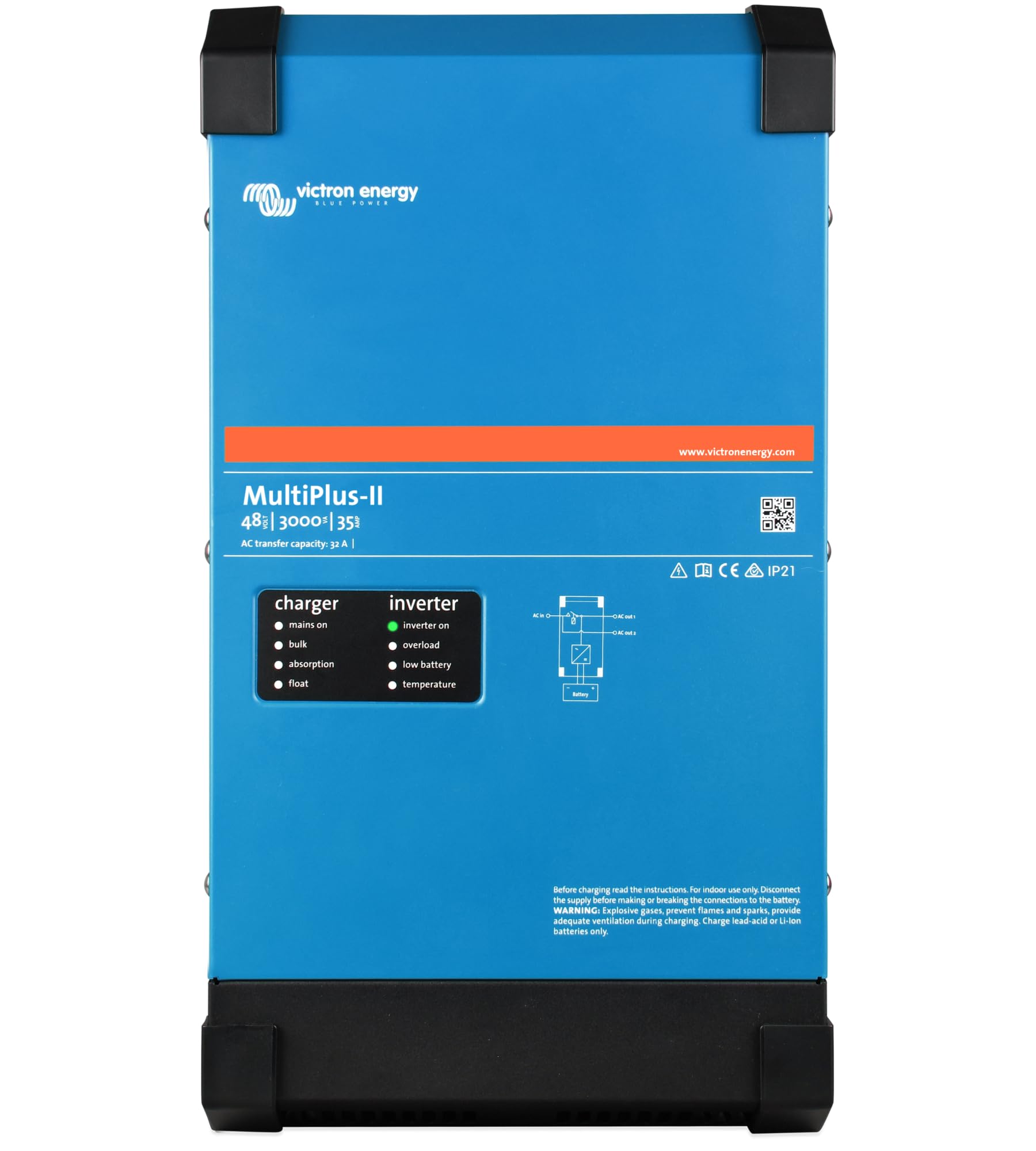 victron-energy-multiplus-ii-12-3000-120-32-convertisseur-onde-sinuso-dale-pure-e image 1