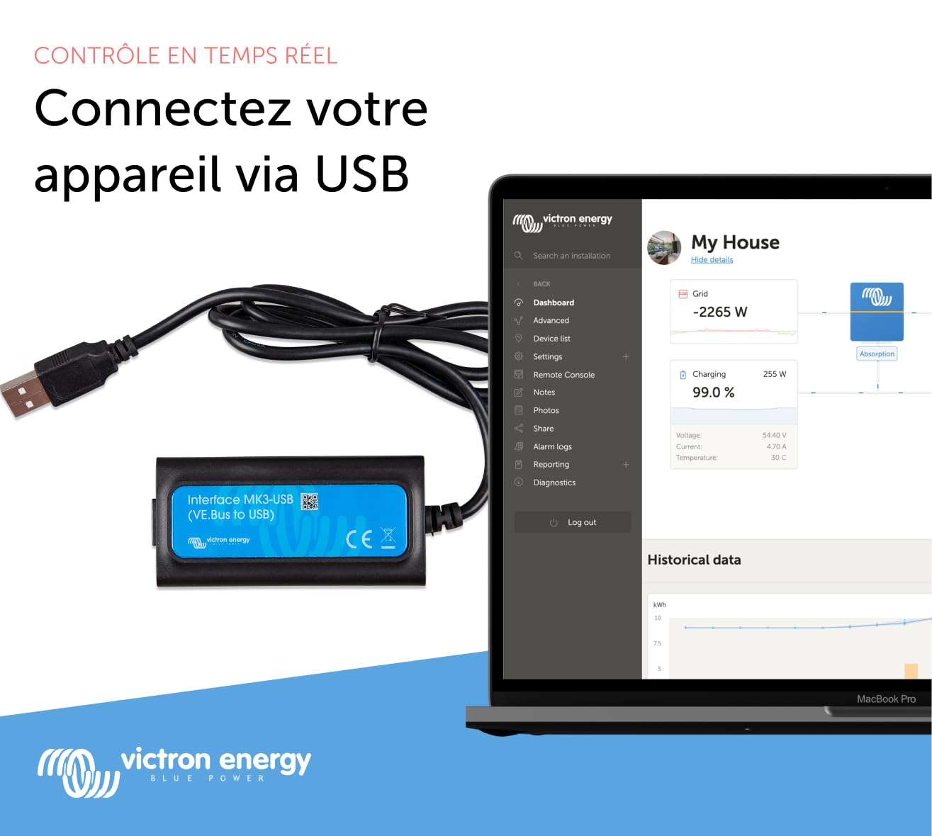 victron-energy-interface-mk3-usb-ve-bus-vers-usb-adaptateur-de-configuration-et- image 2