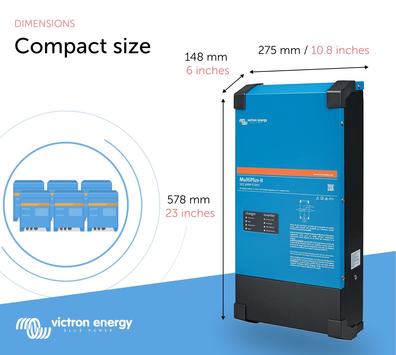 victron-energy-multiplus-ii-2x120v-3000va-12v-convertisseur-sinus-pur-et-chargeu image 3