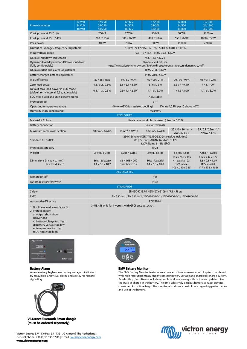 victron-energy-phoenix-500-va-12-v-230-v-ca-convertisseur-onde-sinuso-dale-pure- image 4