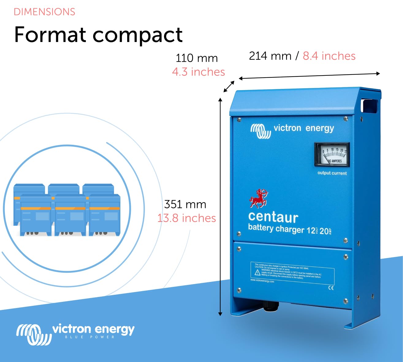 victron-energy-centaur-12-v-20-a-chargeur-de-batterie-3-banques-sorties-isol-es image 2