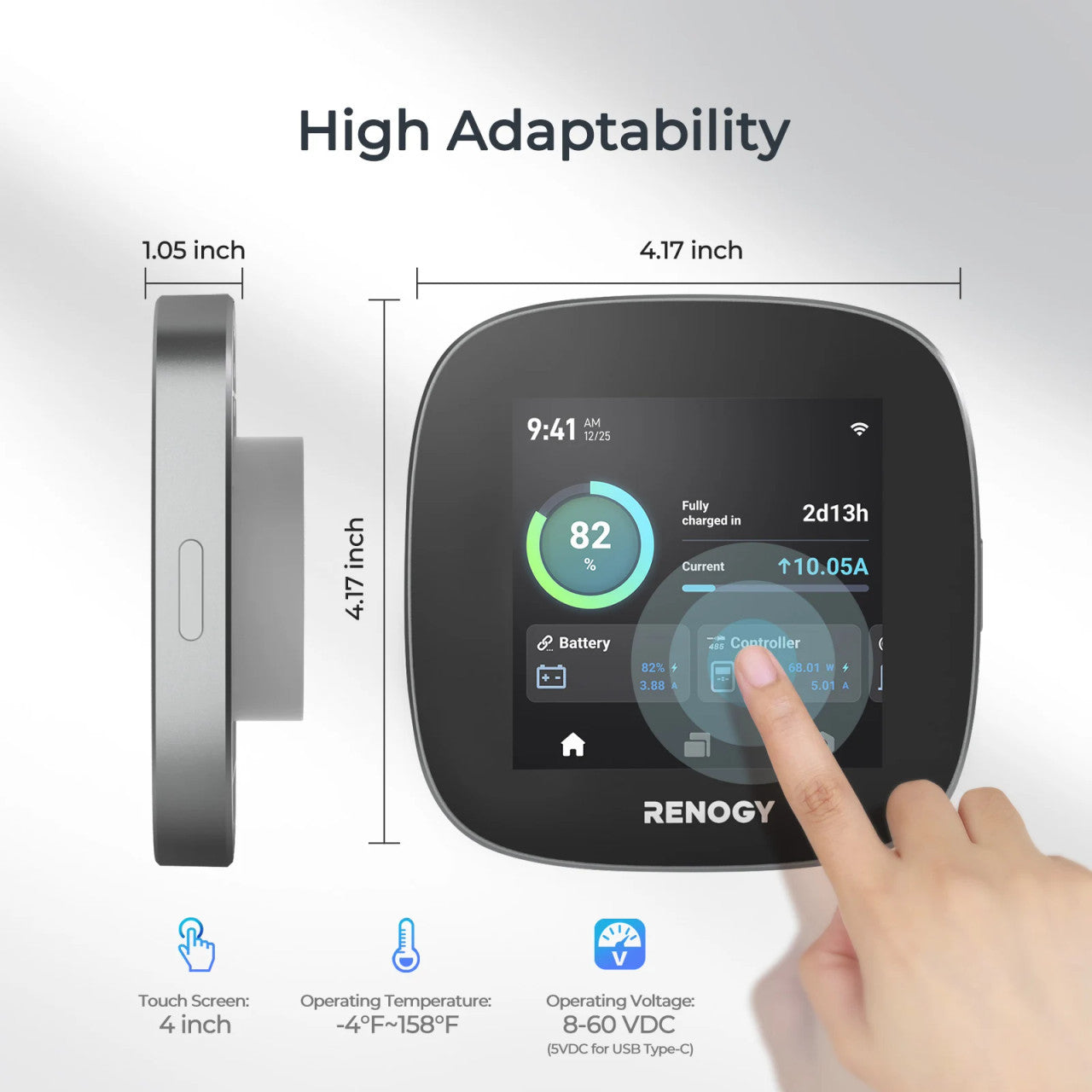 renogy-one-core-contr-leur-moniteur-central-intelligent-pour-syst-me-solaire image 6