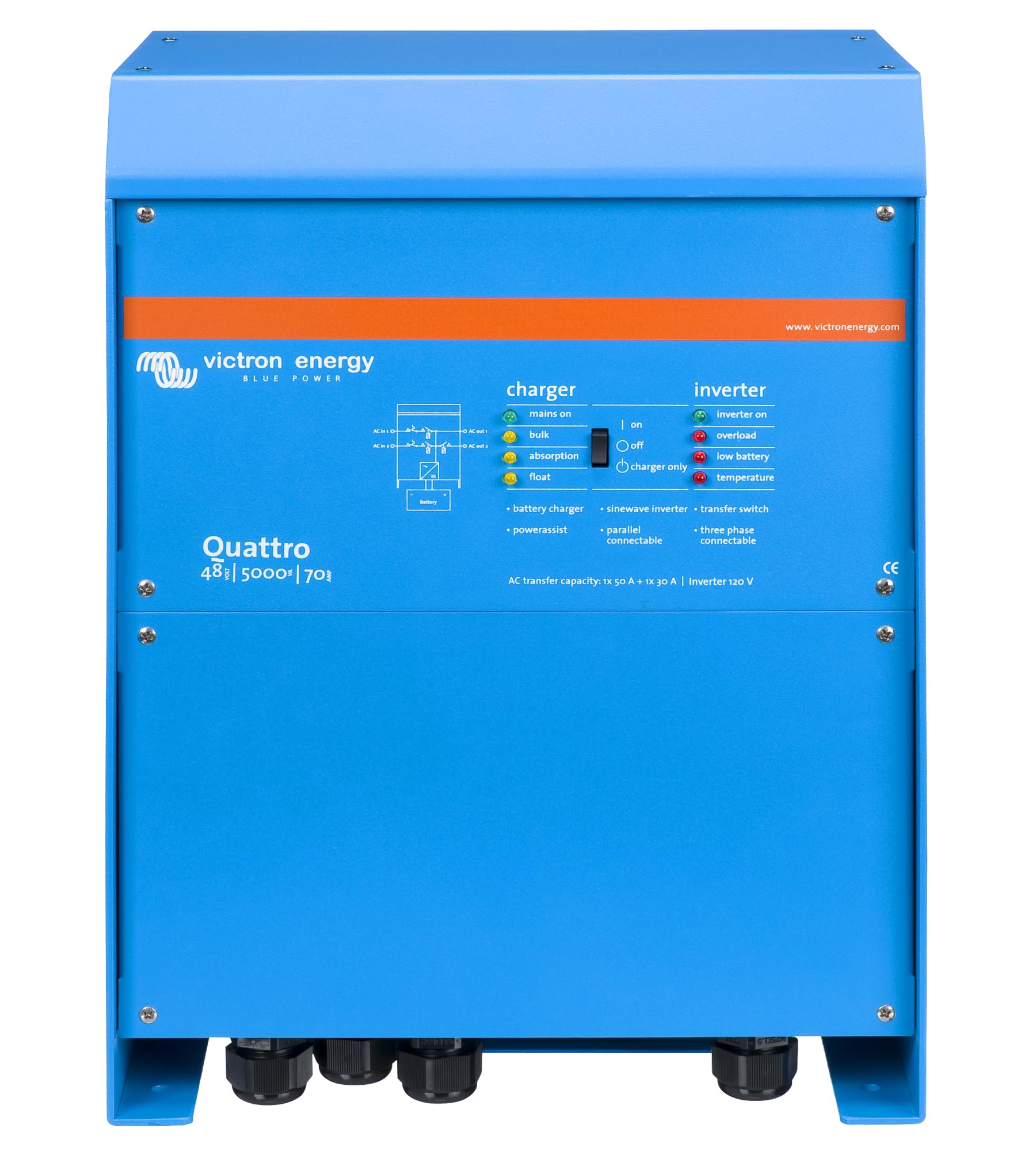 victron-energy-quattro-5000-va-48-v-convertisseur-sinuso-dal-pur-et-chargeur-de- image 1