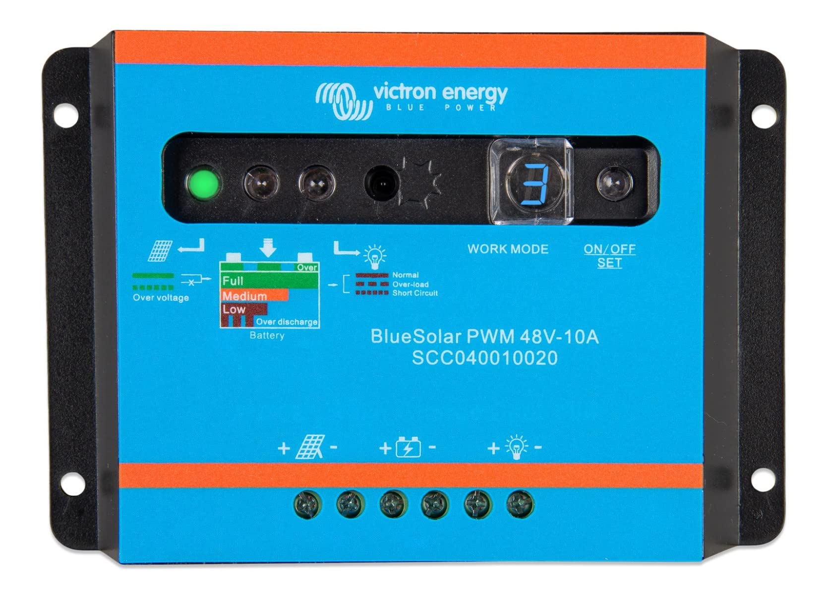 victron-energy-bluesolar-pwm-light-48v-10a-r-gulateur-de-charge-solaire-pwm-pour image 1