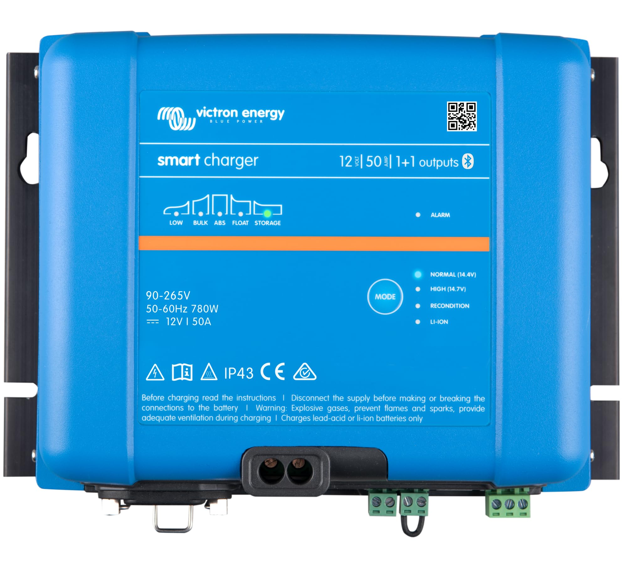 victron-energy-smart-ip43-24-16-3-chargeur-de-batterie-3-sorties-24v-16a-230v-bl image 2