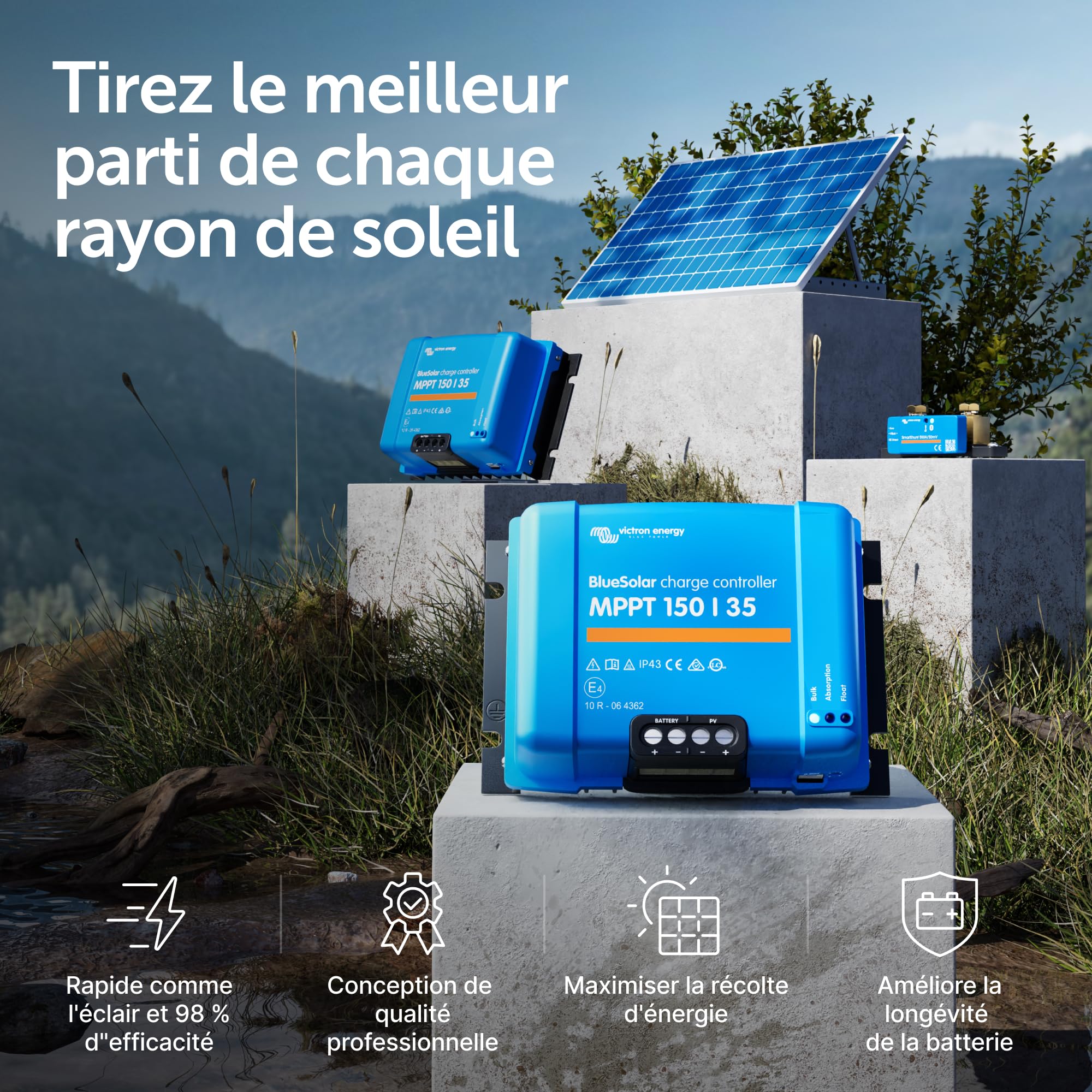 victron-energy-bluesolar-mppt-150-35-contr-leur-de-charge-solaire-150v-35a-12-24 image 2