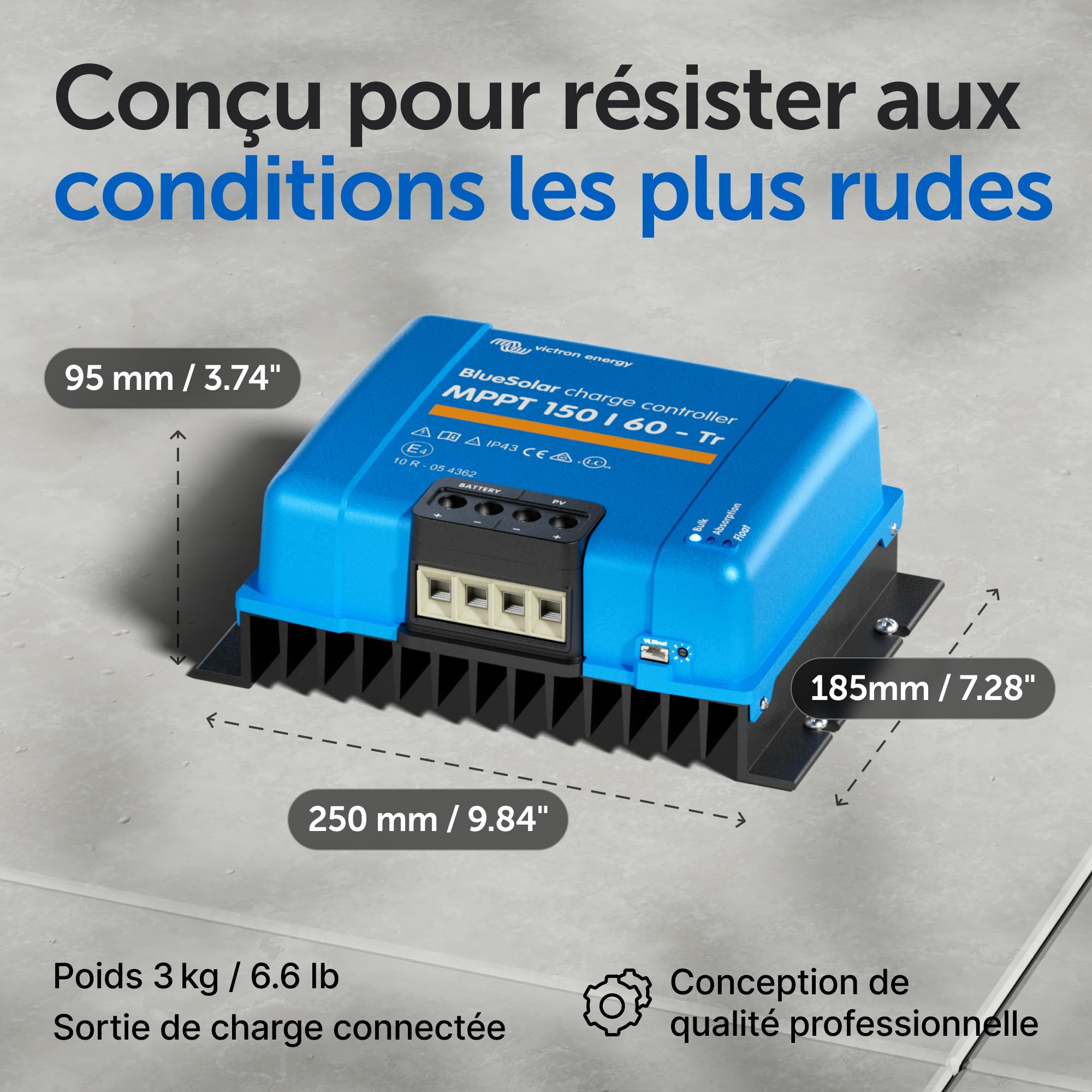victron-energy-bluesolar-mppt-150-60-tr-contr-leur-de-charge-solaire-150v-60a-12 image 3