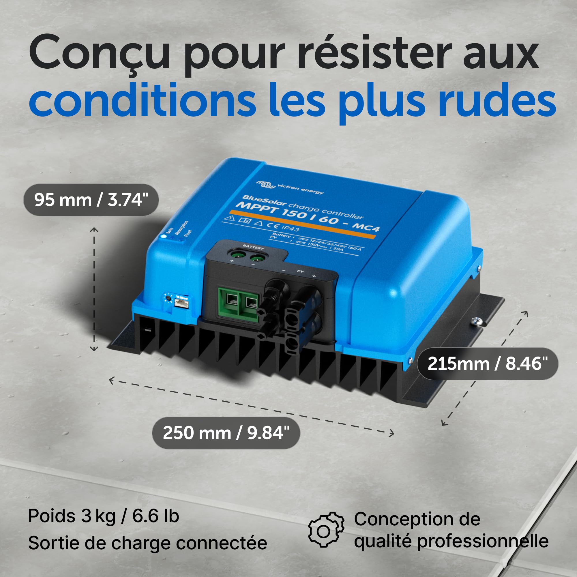 victron-energy-bluesolar-mppt-150-60-mc4-contr-leur-de-charge-solaire-12-24-36-4 image 3