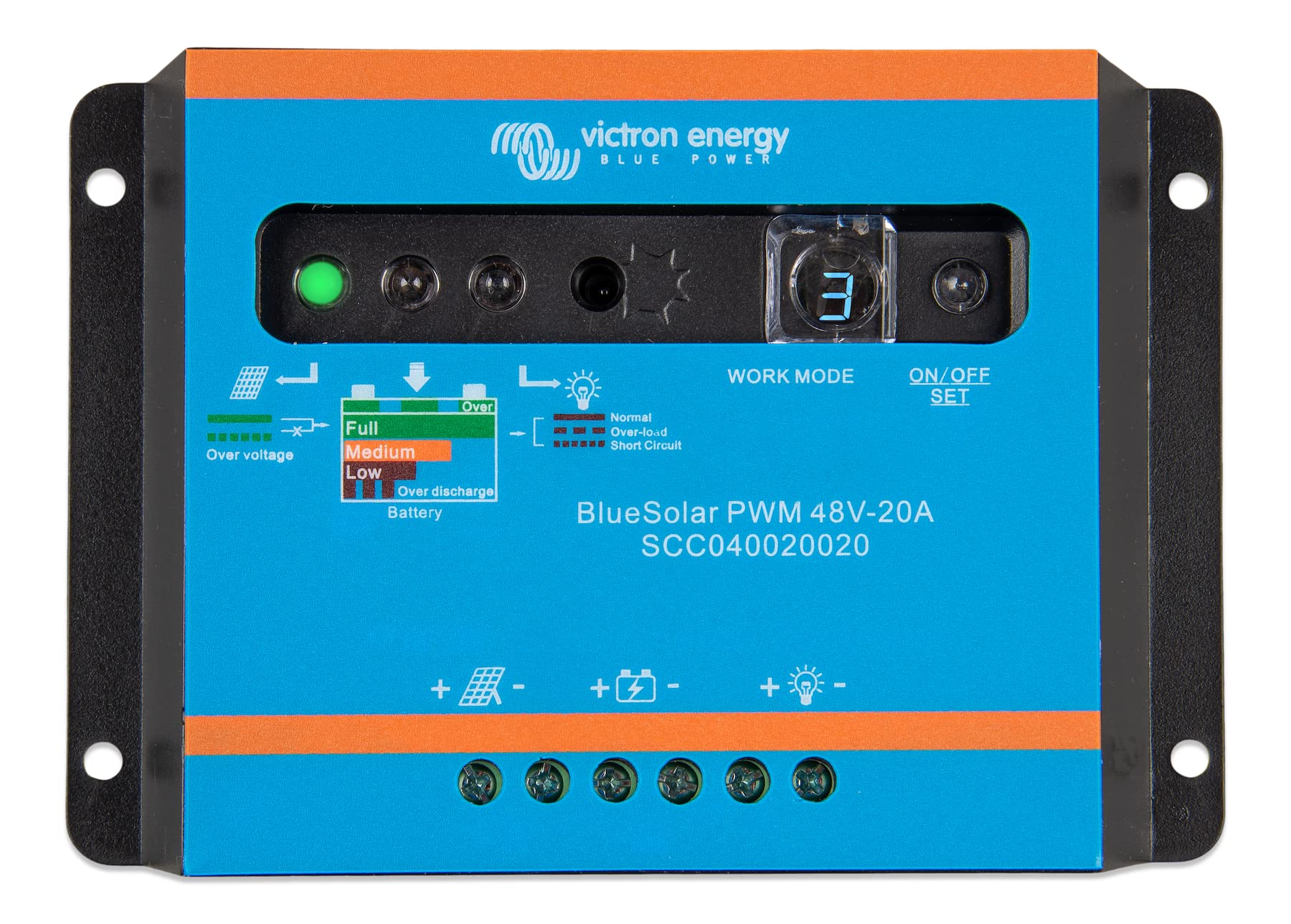 victron-energy-bluesolar-pwm-light-48v-10a-r-gulateur-de-charge-solaire-pwm-pour image 2