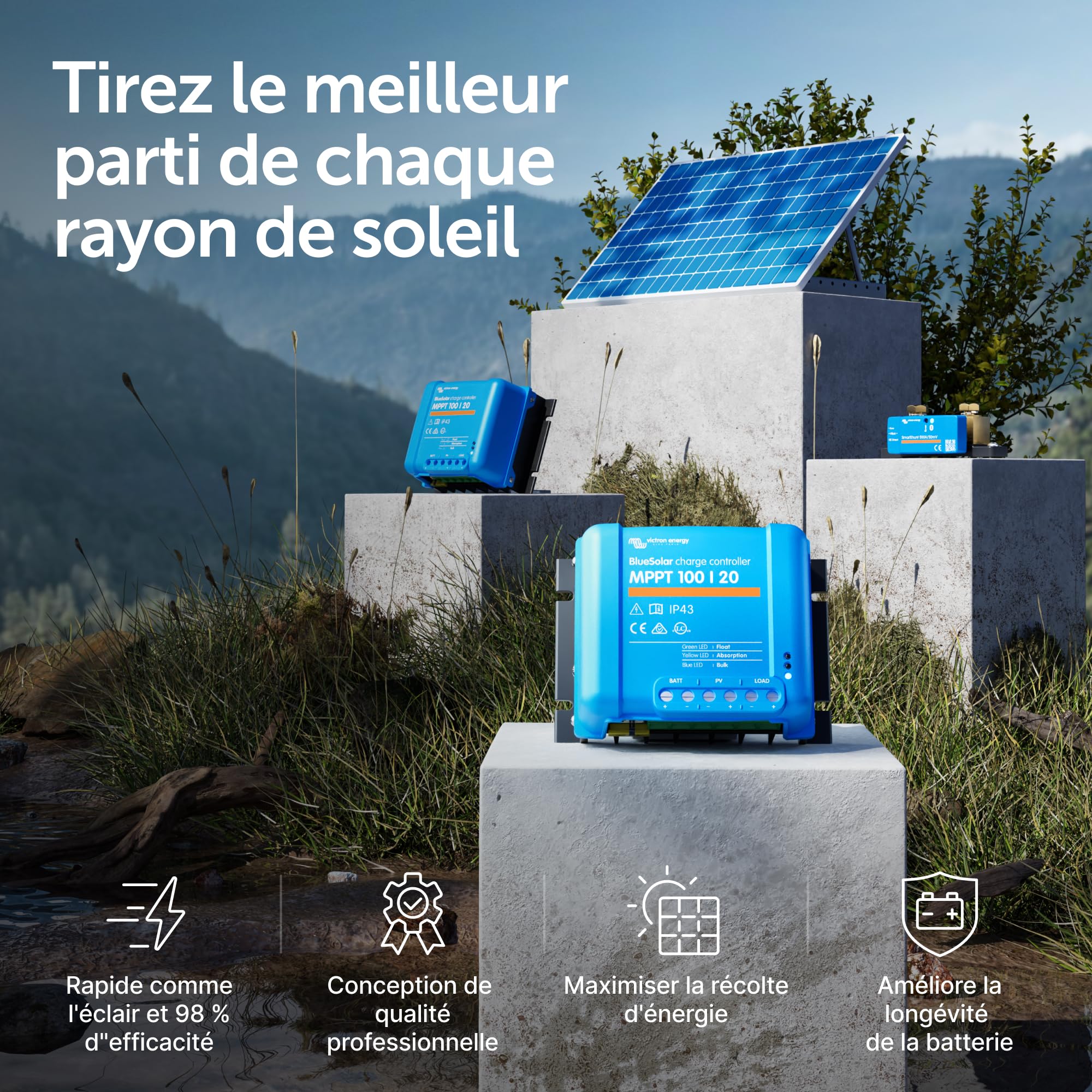 victron-energy-bluesolar-mppt-100-20-contr-leur-de-charge-solaire-100v-20a-48v-a image 2