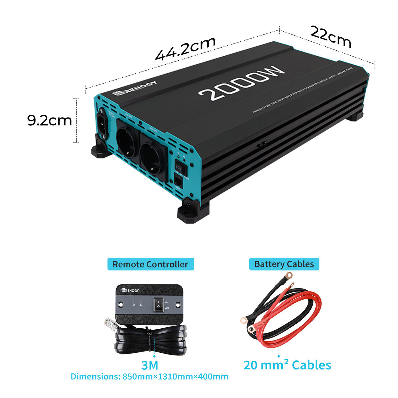 renogy-kit-solaire-autonome-2-56kwh-onduleur-2000w-batterie-lithium-200ah image 8