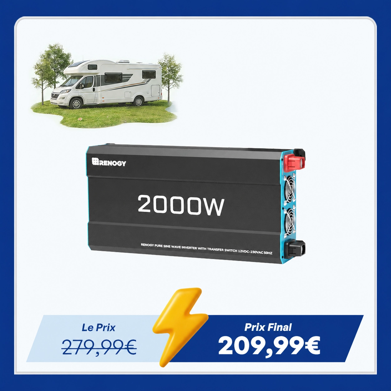 renogy-onduleur-solaire-onde-sinuso-dale-pure-12v-2000w-dc-ac-pour-camping-car-v image 1