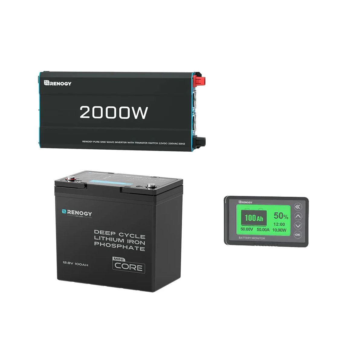 renogy-kit-d-nergie-autonome-1-28-kwh-batterie-lithium-100ah-onduleur-solaire-20 image 1