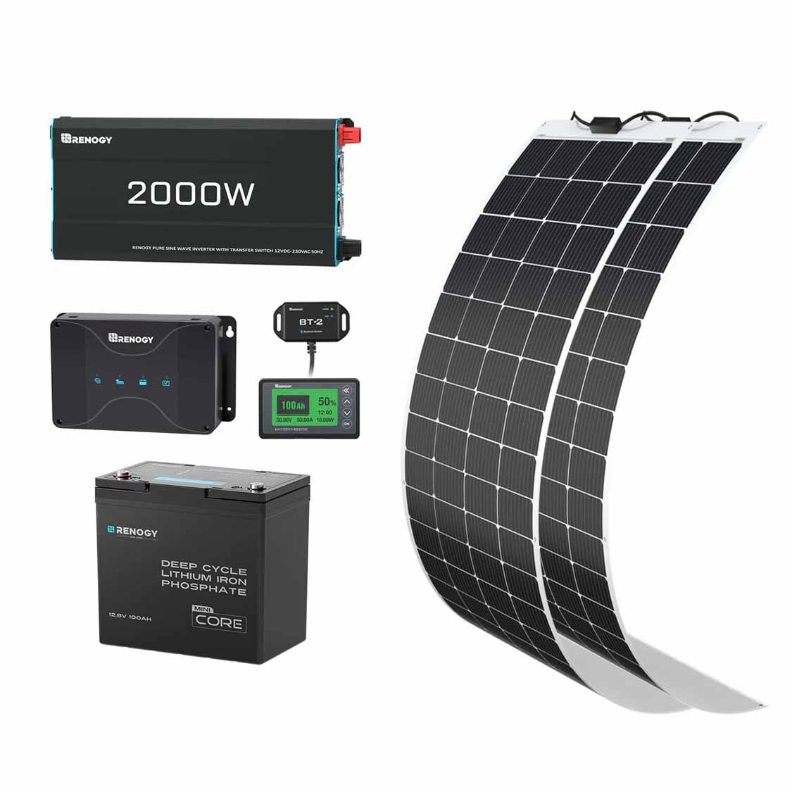 renogy-kit-solaire-hors-r-seau-1-28-kwh-panneau-400w-batterie-lithium-100ah-12v image 4