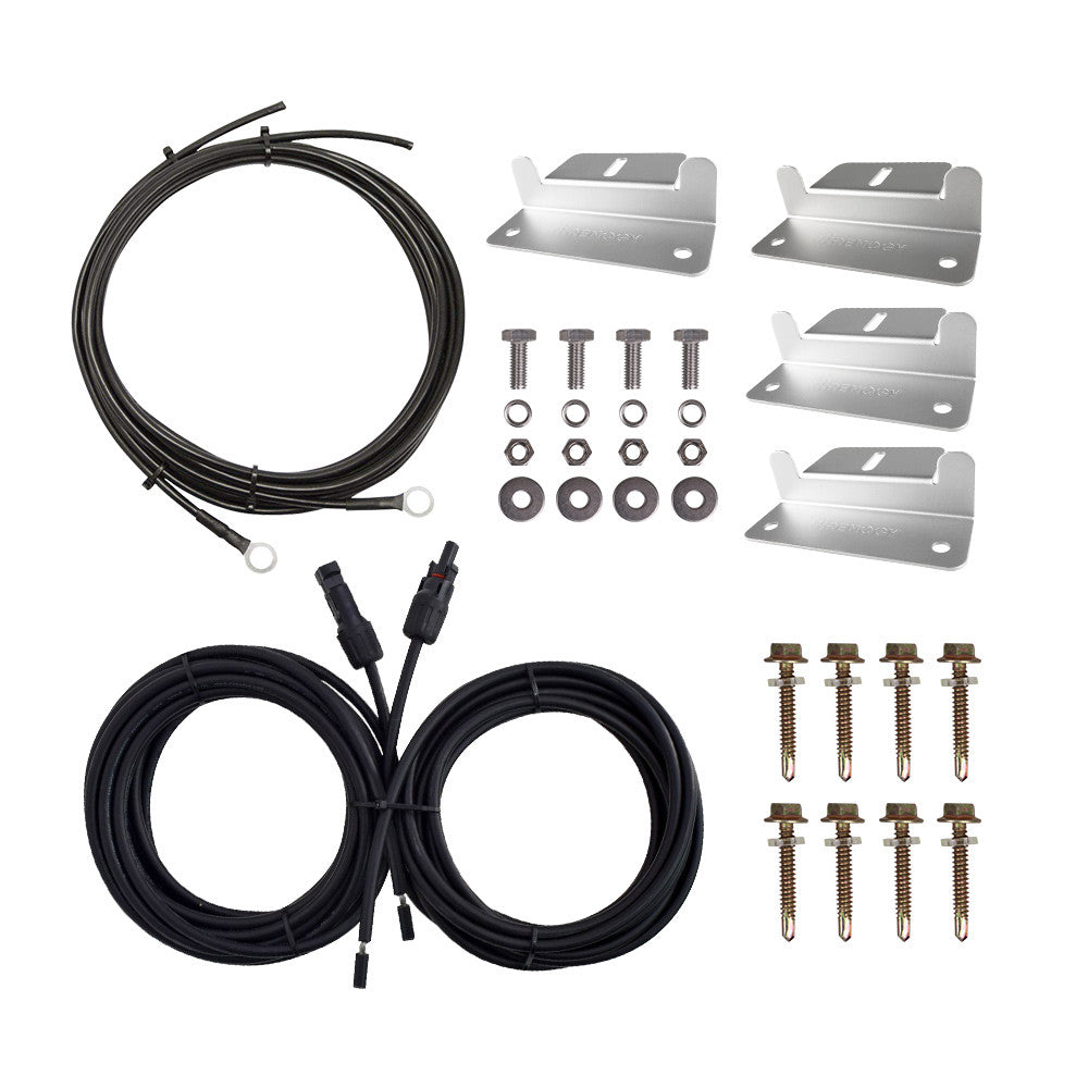 renogy-kit-de-c-blage-et-montage-pour-panneau-solaire-100w-supports-z-c-bles-mc4 image 1