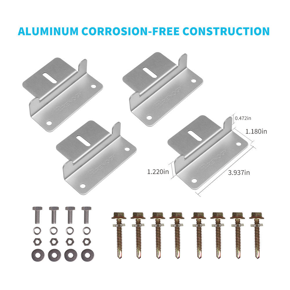 renogy-kit-de-c-blage-et-montage-pour-panneau-solaire-100w-supports-z-c-bles-mc4 image 4